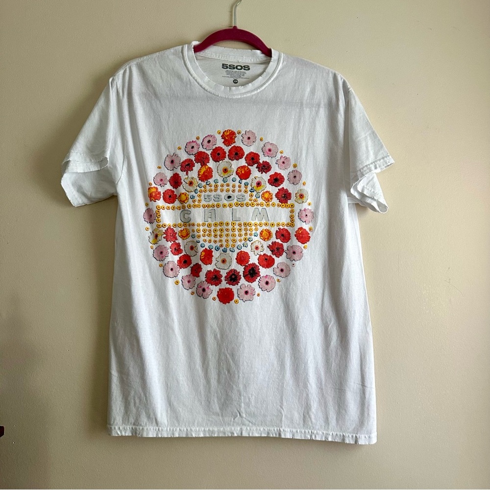 5SOS Calm Floral Band Tee